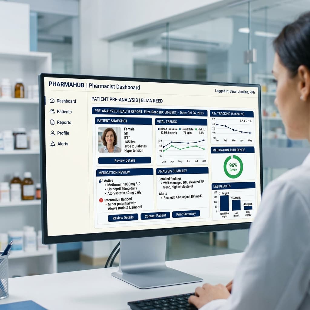 Tableau de bord Pharmacien