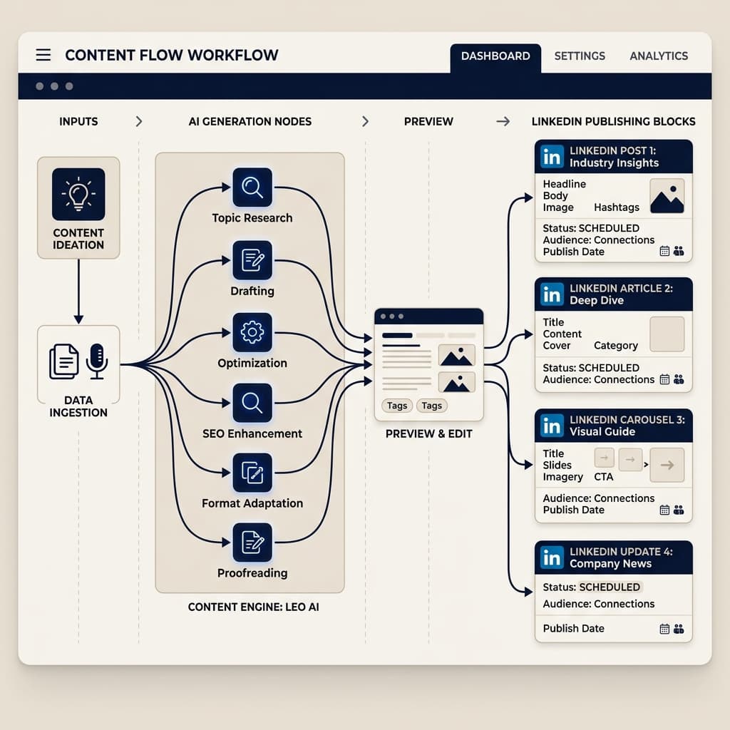 Pipeline de contenu automatisé